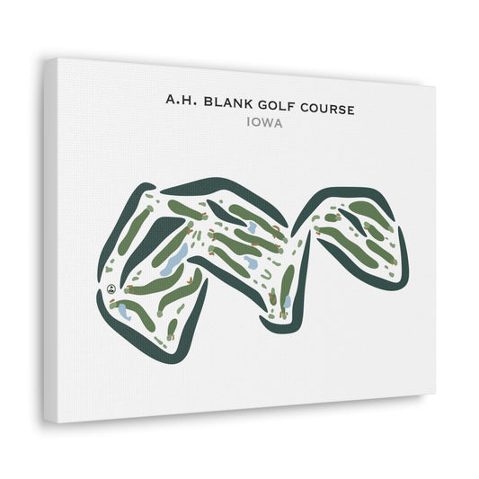 A.H. Blank Golf Course, Iowa - Printed Golf Courses