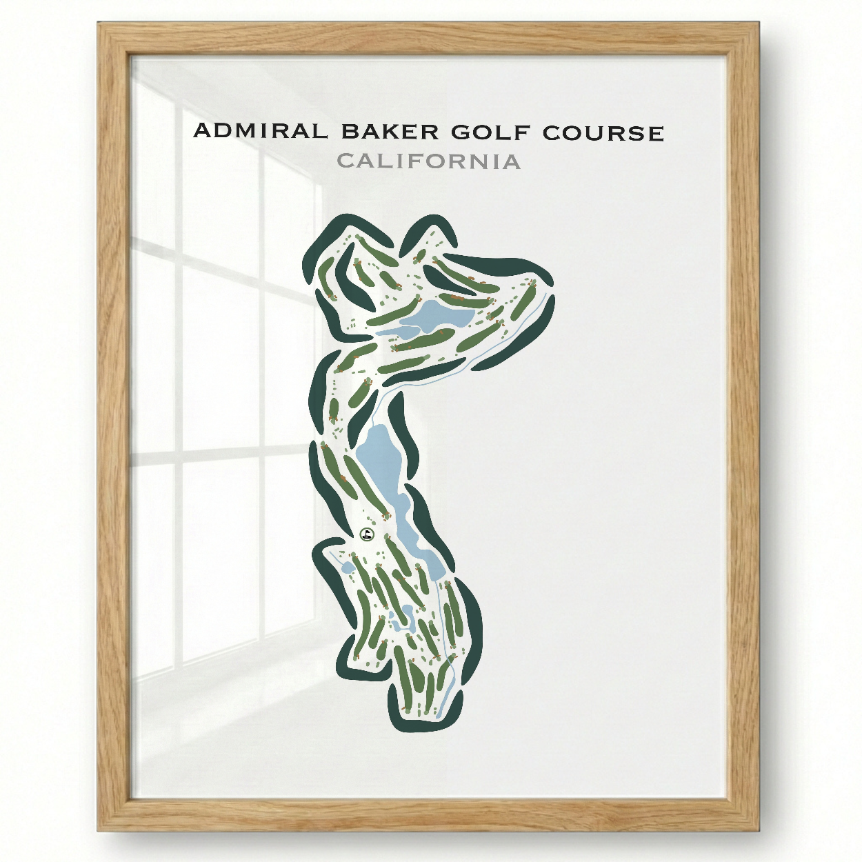 Admiral Baker Golf Course, California - Printed Golf Courses