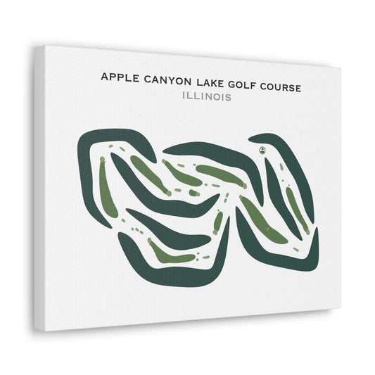 Apple Canyon Lake Golf Course, Illinois - Printed Golf Courses