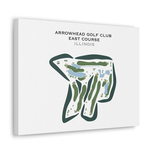 Arrowhead Golf Club - East Course, Illinois - Printed Golf Courses