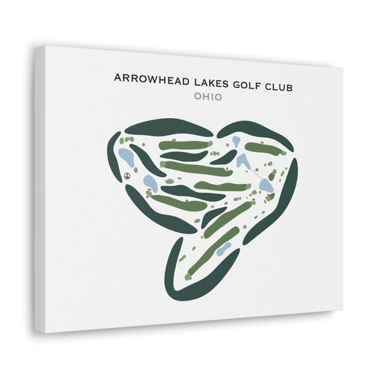 Arrowhead Lakes Golf Club, Ohio - Printed Golf Courses