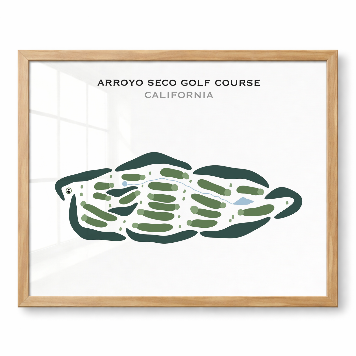 Arroyo Seco Golf Course, California - Printed Golf Courses