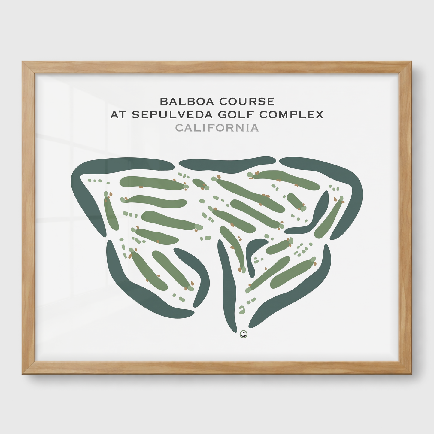 Balboa Course at Sepulveda Golf Complex, California - Printed Golf Courses