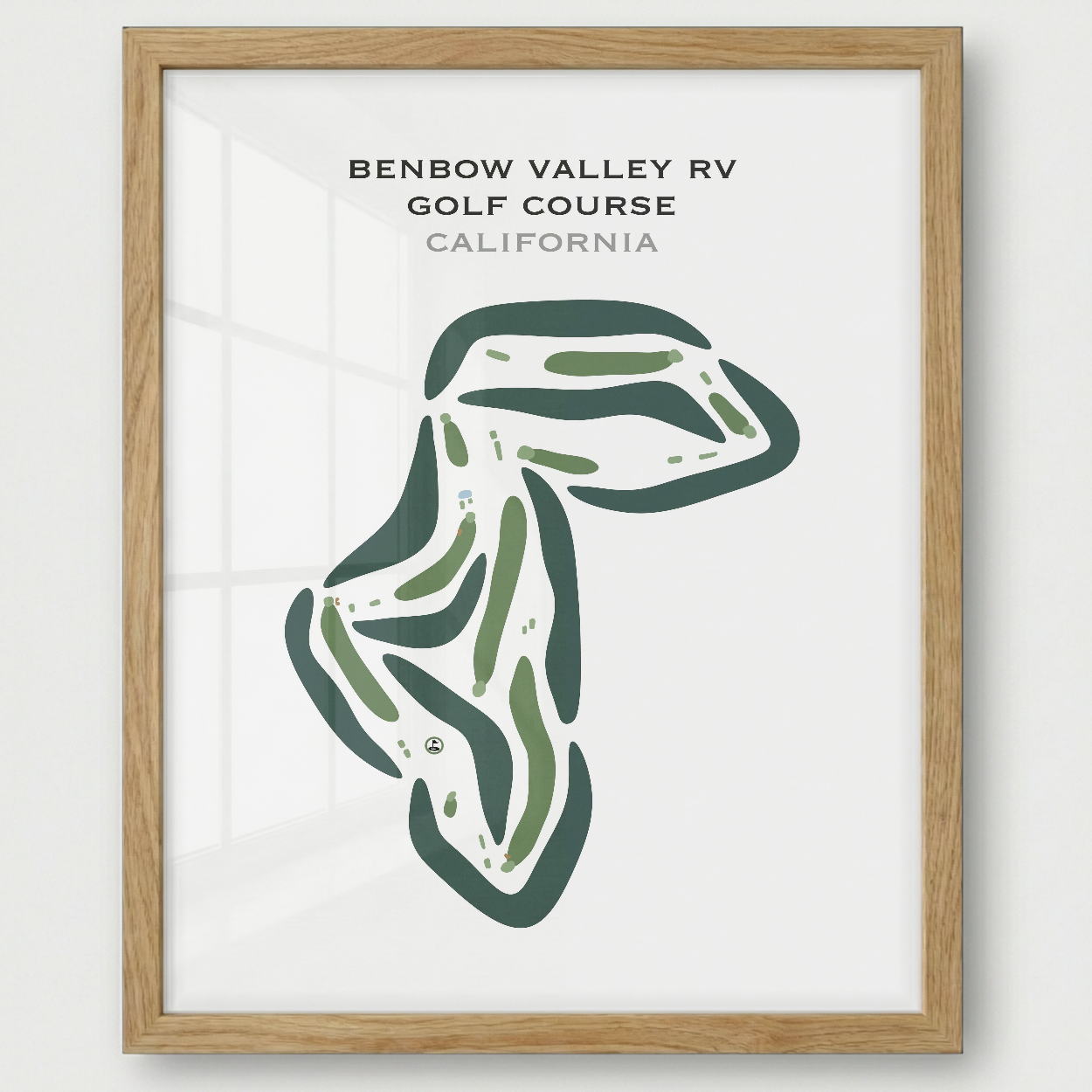 Benbow Valley RV Golf Course, California - Printed Golf Courses