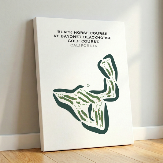 Black Horse Course at Bayonet Blackhorse Golf Course, California - Printed Golf Courses