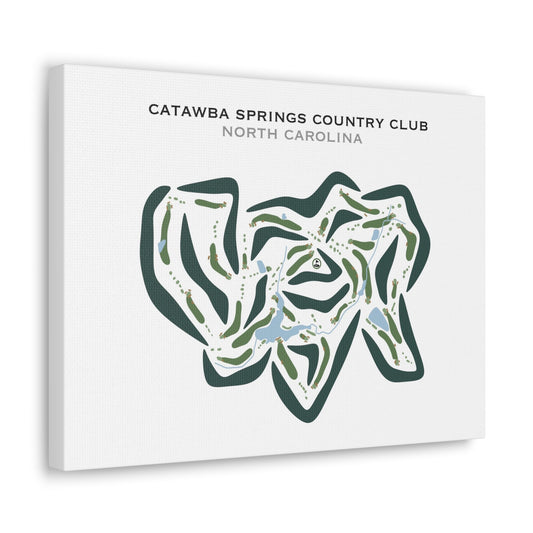 Catawba Springs Country Club, North Carolina - Printed Golf Courses