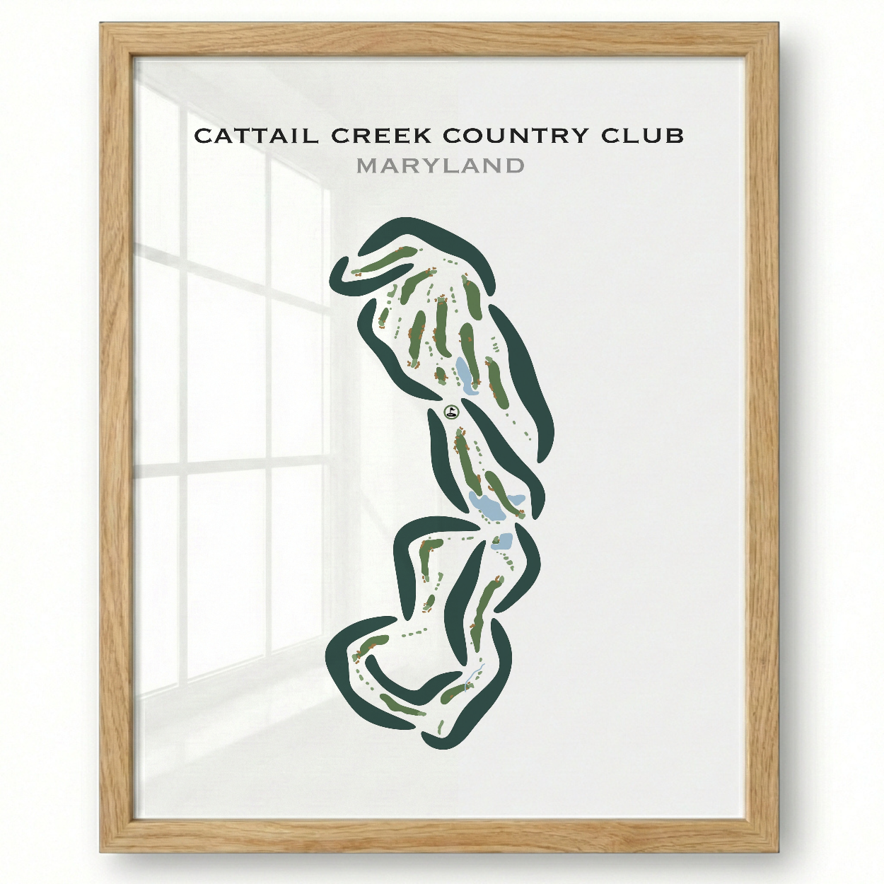 Cattail Creek Country Club, Maryland - Printed Golf Courses