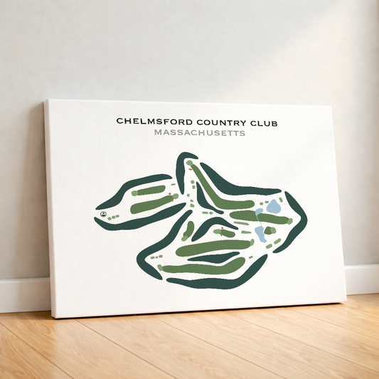 Chelmsford Country Club, Massachusetts - Printed Golf Courses
