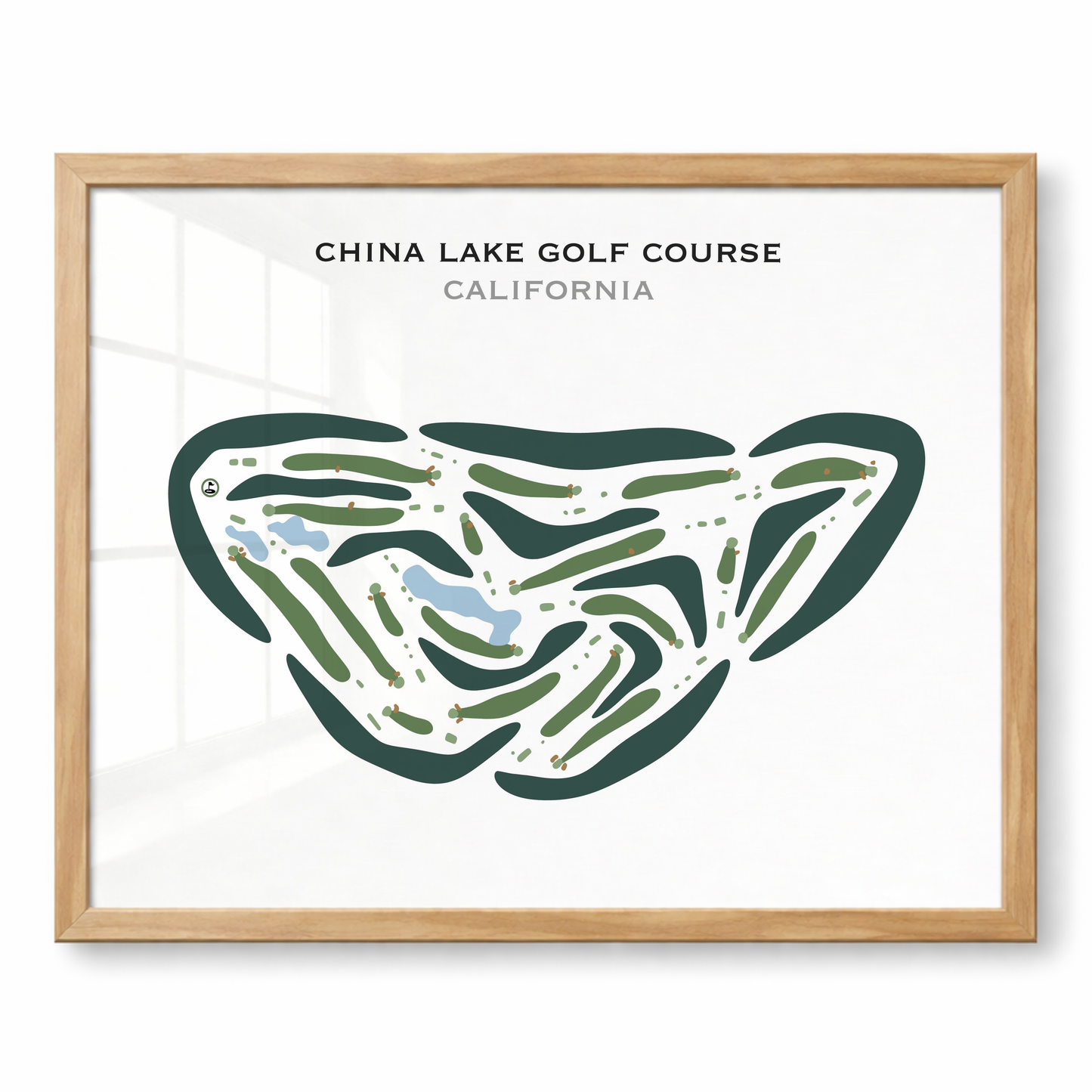 China Lake Golf Course, California - Printed Golf Courses