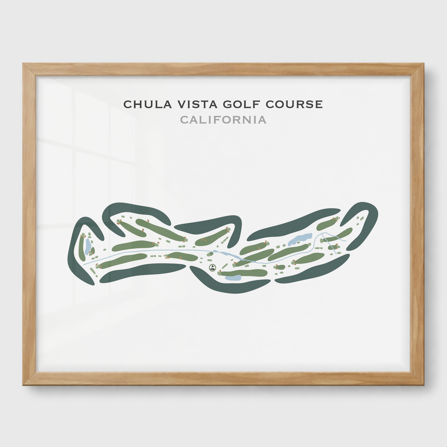 Chula Vista Golf Course, California - Printed Golf Courses
