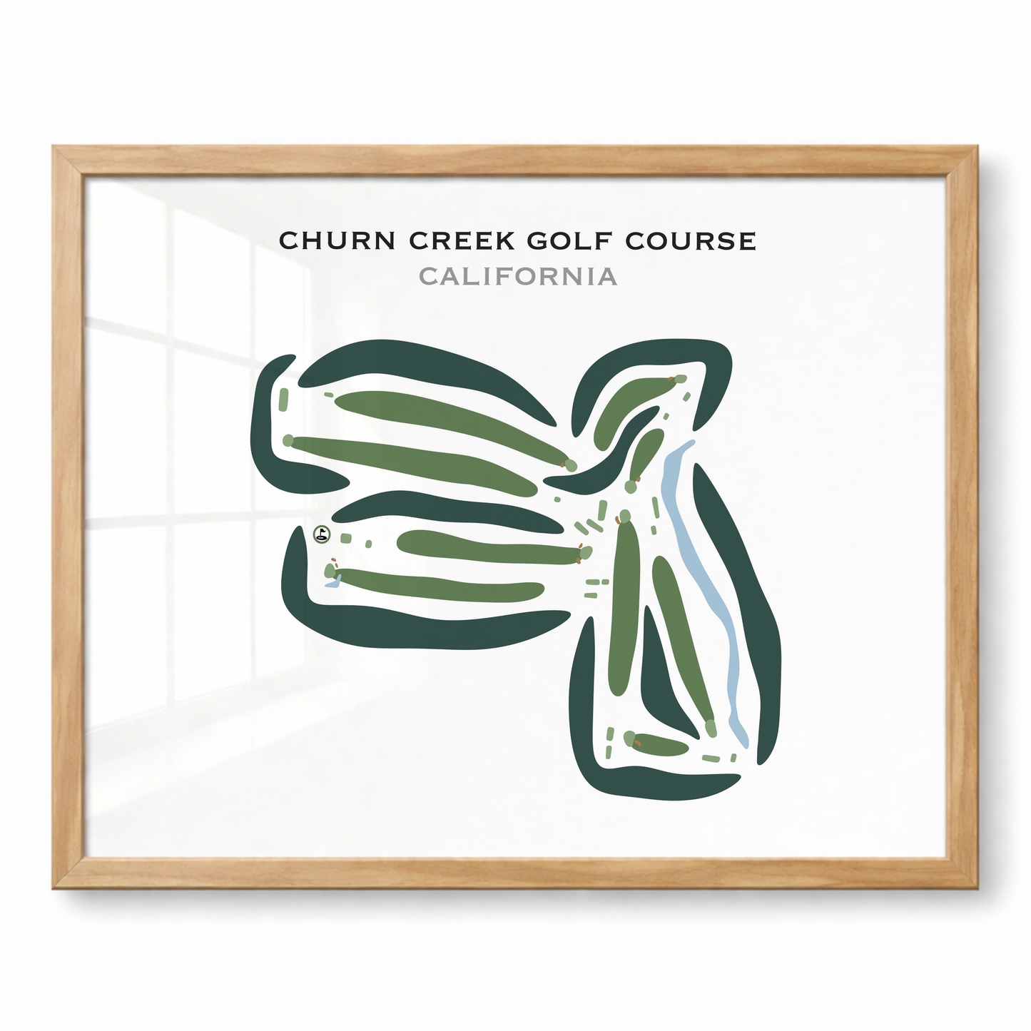 Churn Creek Golf Course, California - Printed Golf Courses
