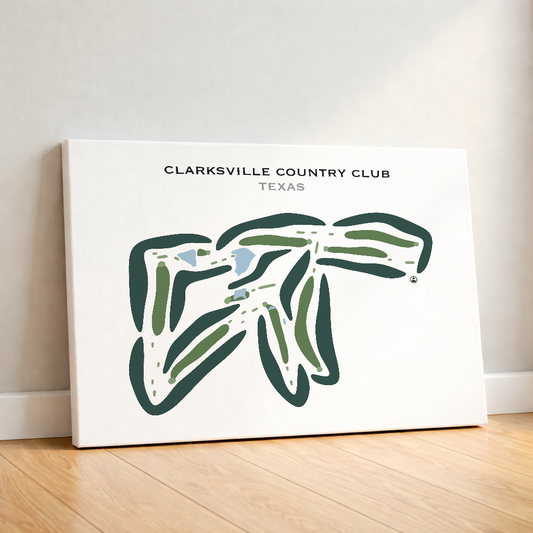 Clarksville Country Club, Texas - Printed Golf Courses