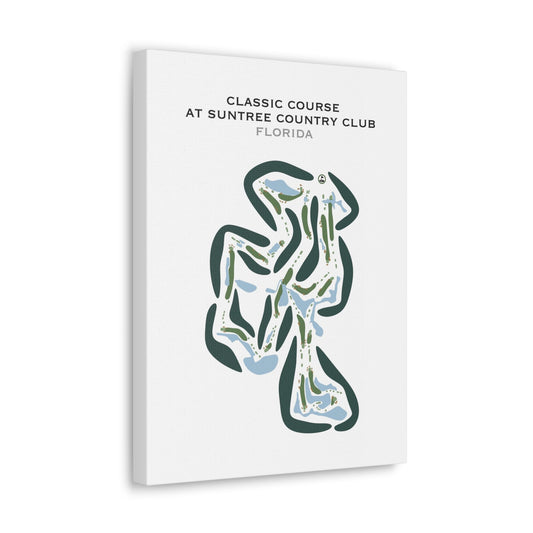 Classic Course at Suntree Country Club, Florida - Printed Golf Courses