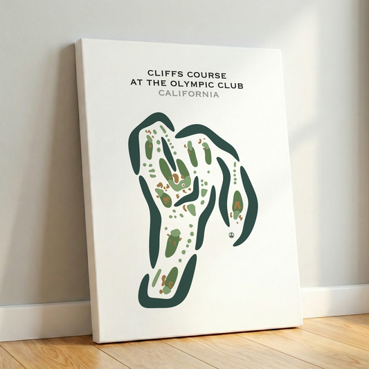 Cliffs Course at The Olympic Club, California - Printed Golf Courses