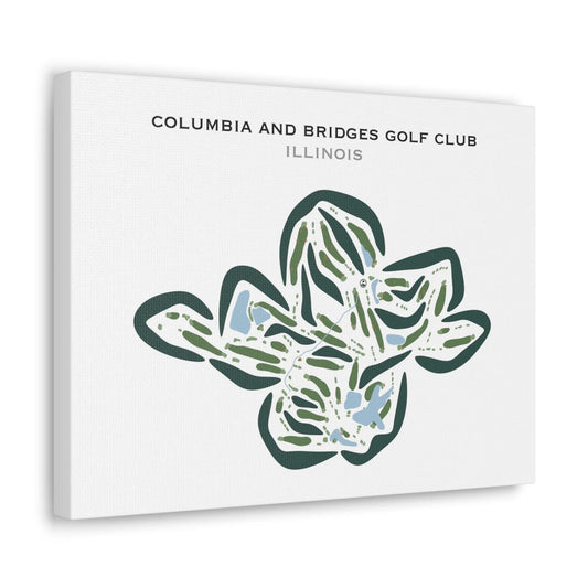 Columbia Golf Club and Bridges Golf Club, Illinois - Printed Golf Courses