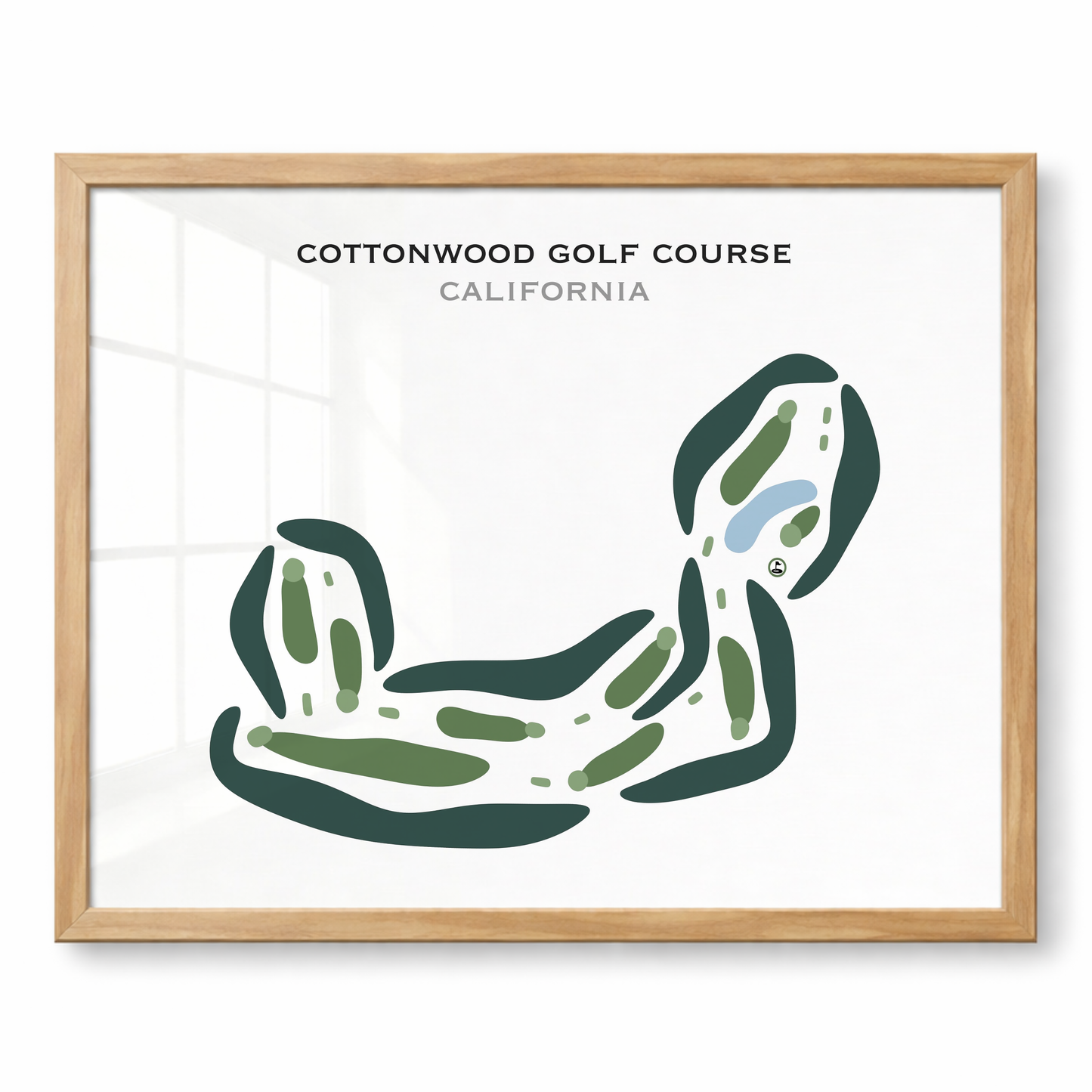 Cottonwood Golf Course, California - Printed Golf Courses