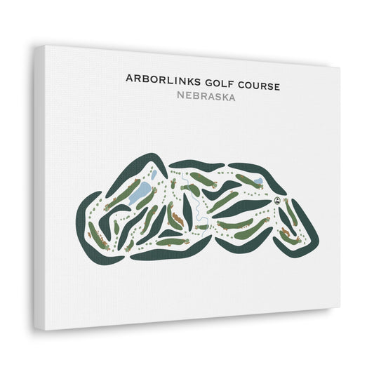 ArborLinks Golf Course, Nebraska - Printed Golf Courses