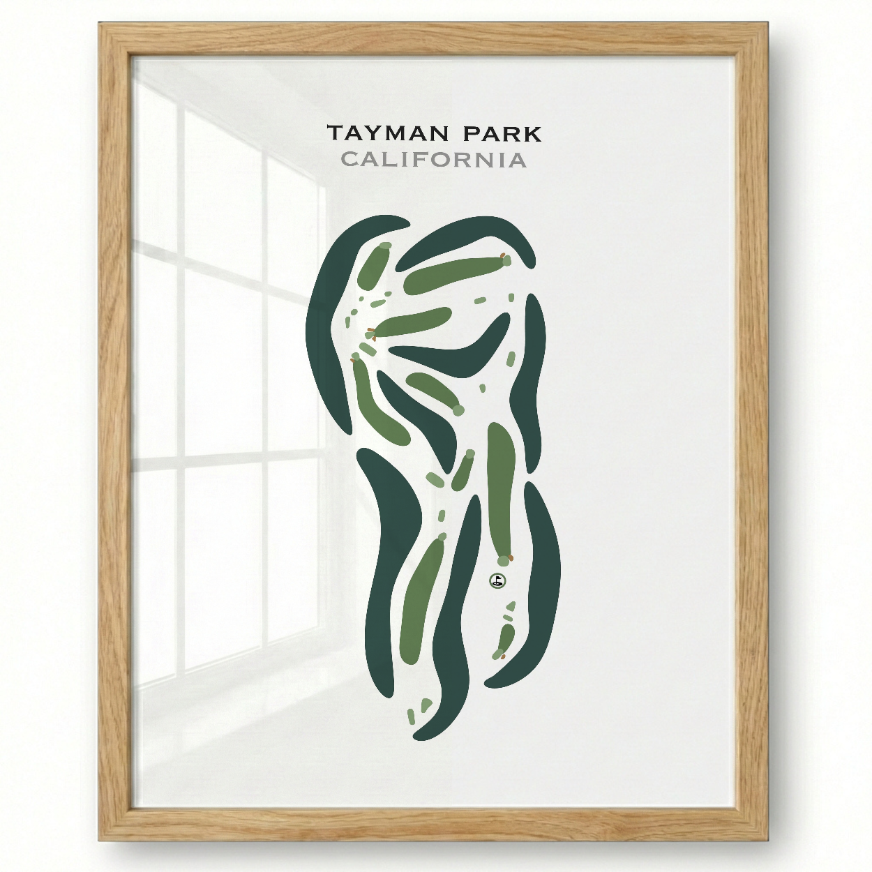 Tayman Park, California - Printed Golf Courses