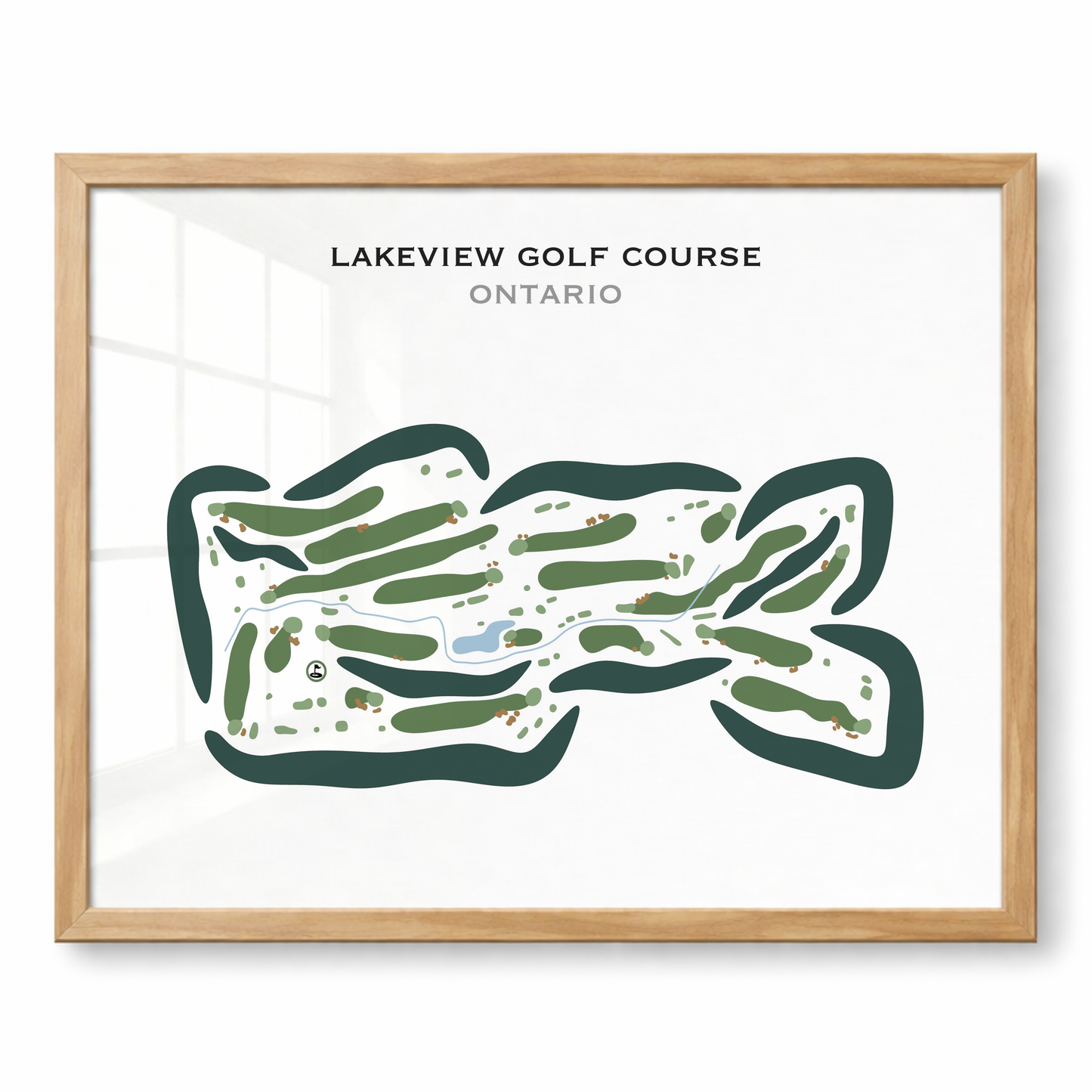 Lakeview Golf Course, Canada - Printed Golf Courses