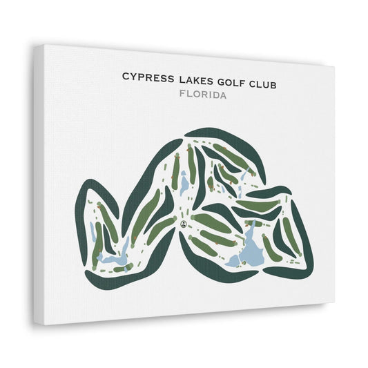 Cypress Lakes Golf Club, Cantonment, Florida - Printed Golf Courses