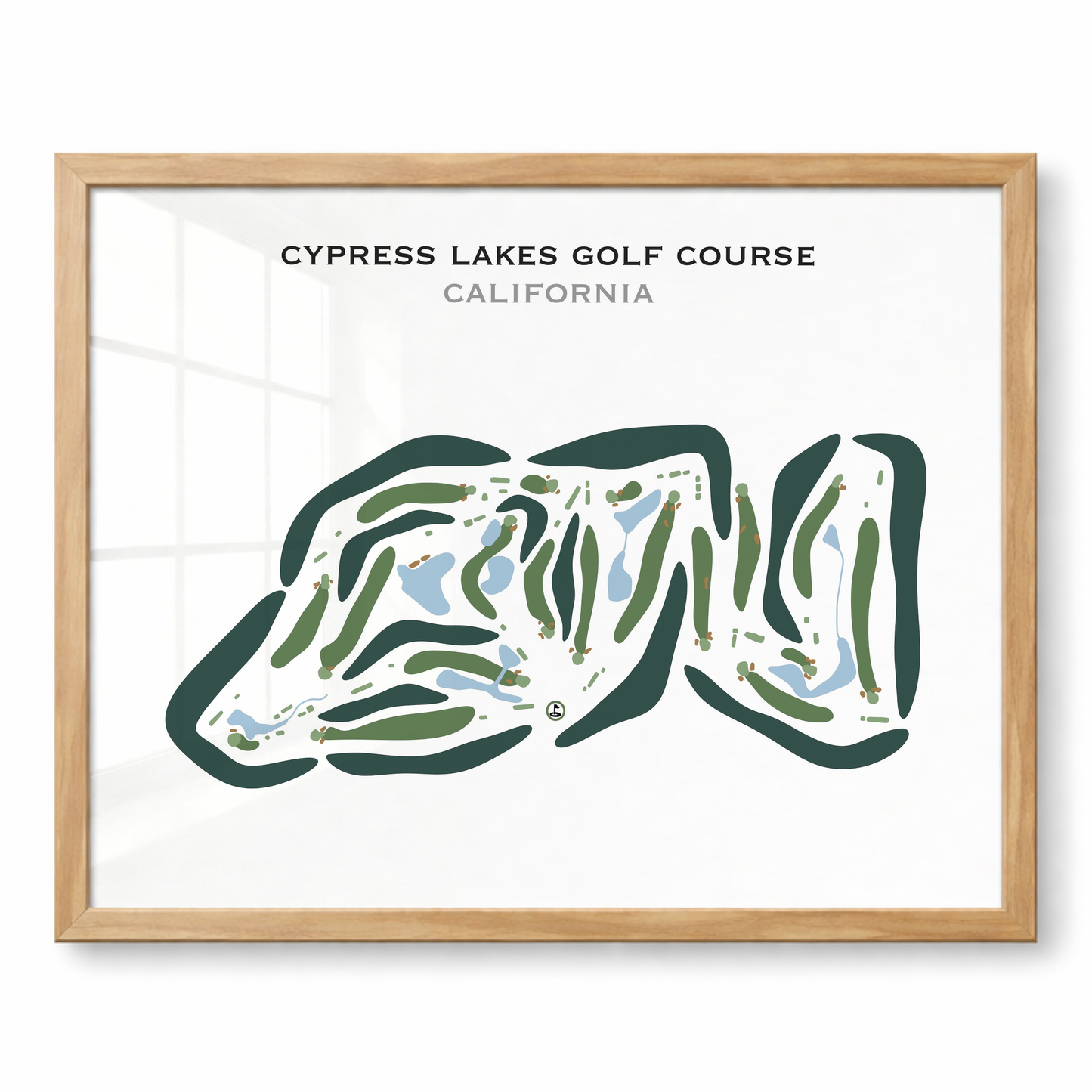 Cypress Lakes Golf Course, California - Printed Golf Courses