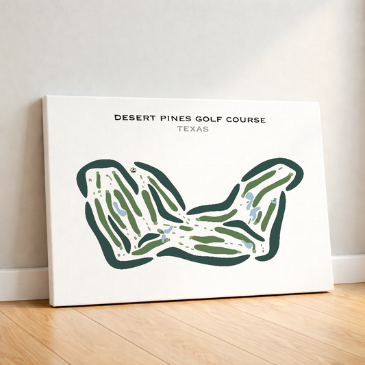 Desert Pines Golf Course, Texas - Printed Golf Courses