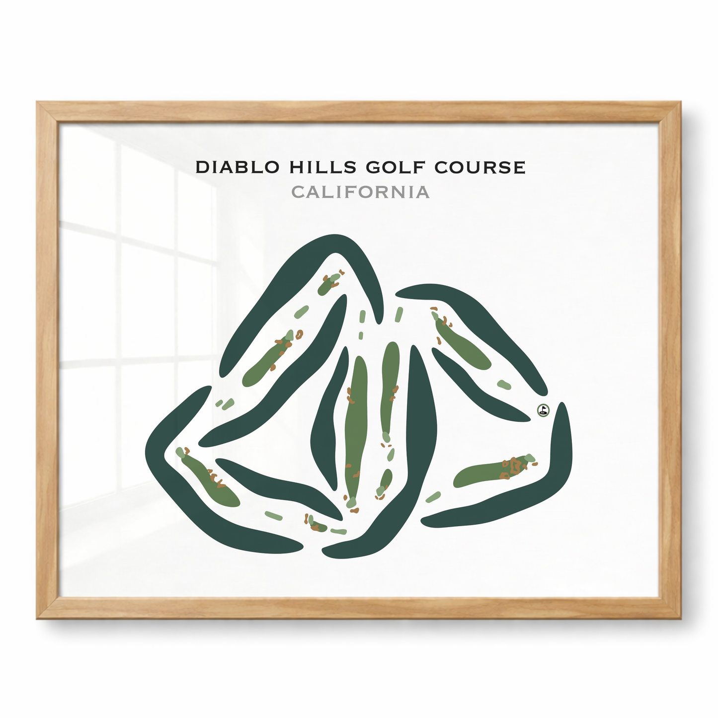 Diablo Hills Golf Course, California - Printed Golf Courses