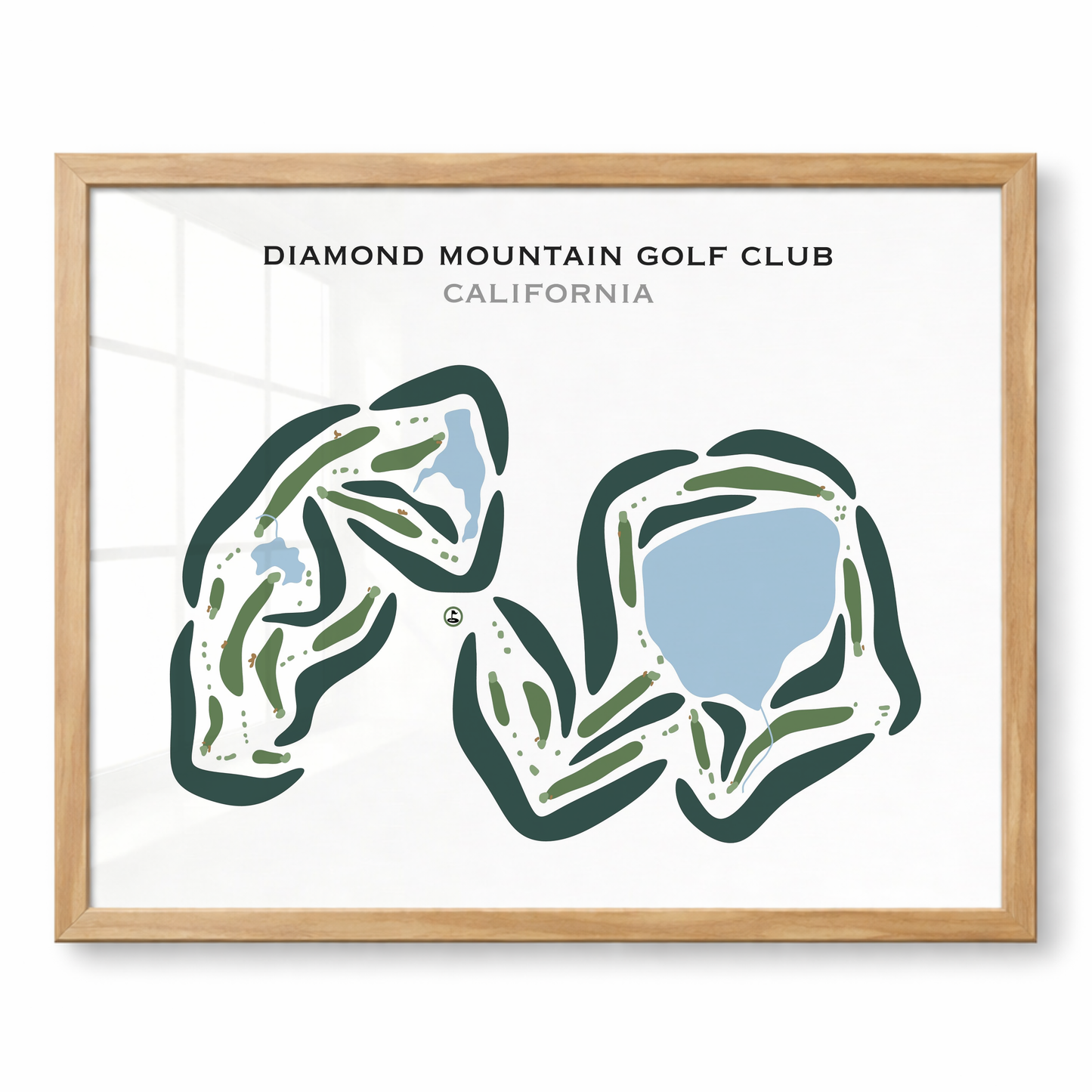 Diamond Mountain Golf Club, California - Printed Golf Courses