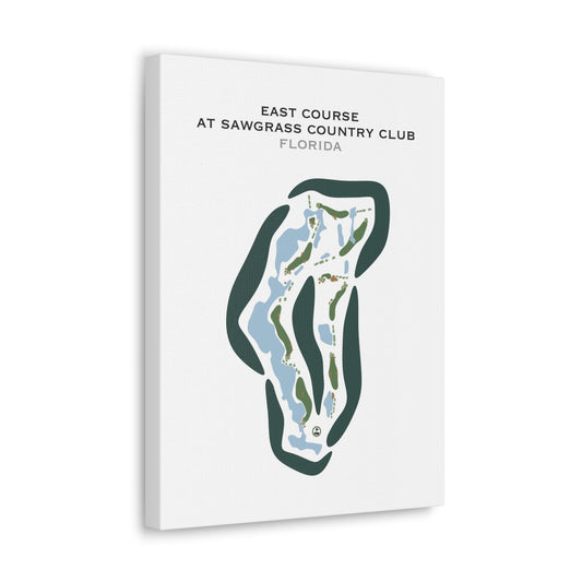 East Course at Sawgrass Country Club, Florida - Printed Golf Courses