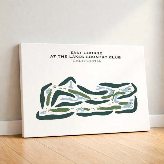 East Course at Lakes Country Club, California - Printed Golf Courses
