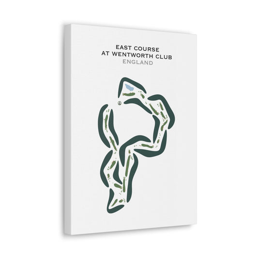 East Course at Wentworth Golf Club, England - Printed Golf Courses