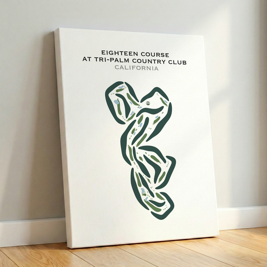 Eighteen at Tri-Palm Country Club, California - Printed Golf Courses