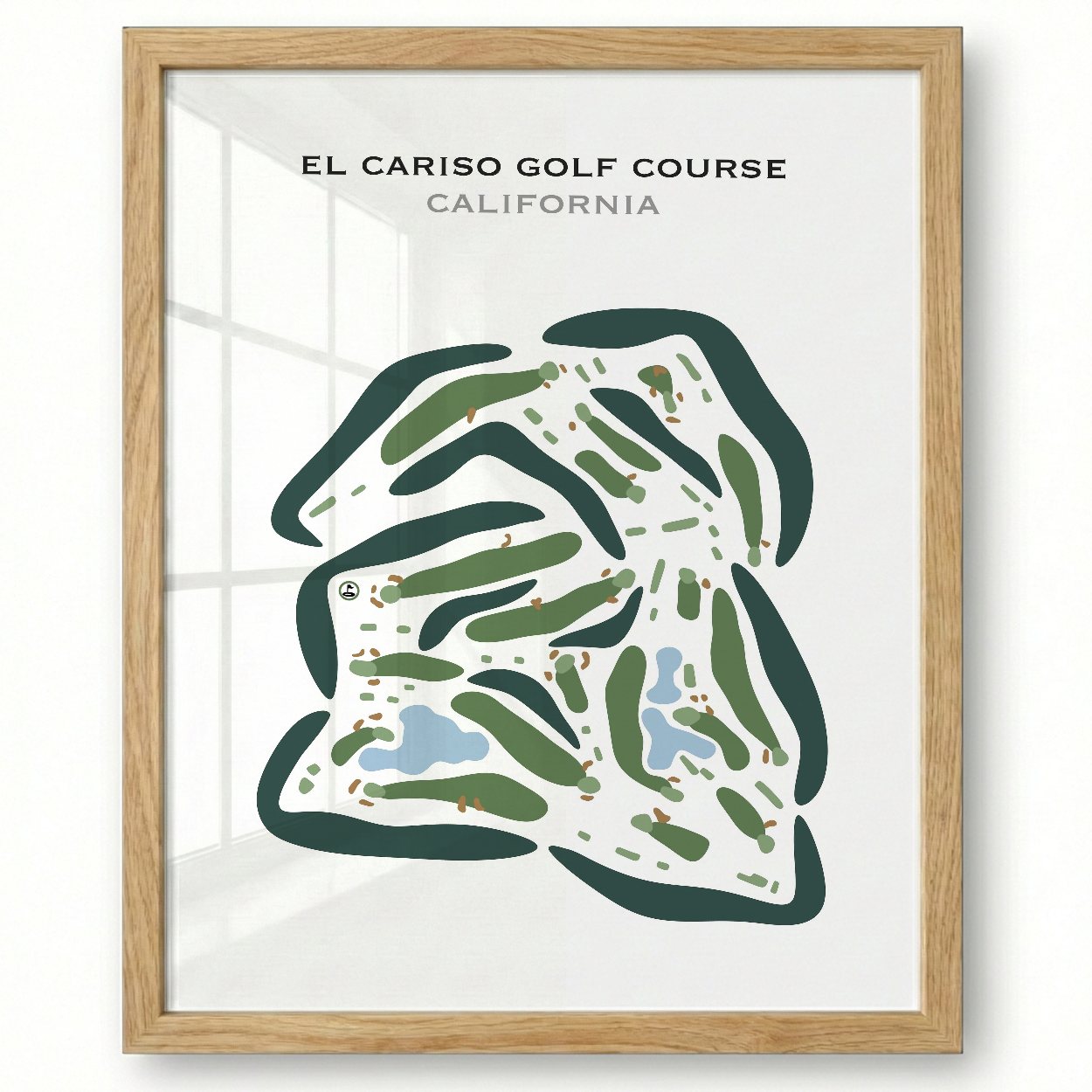 El Cariso Golf Course, California - Printed Golf Courses