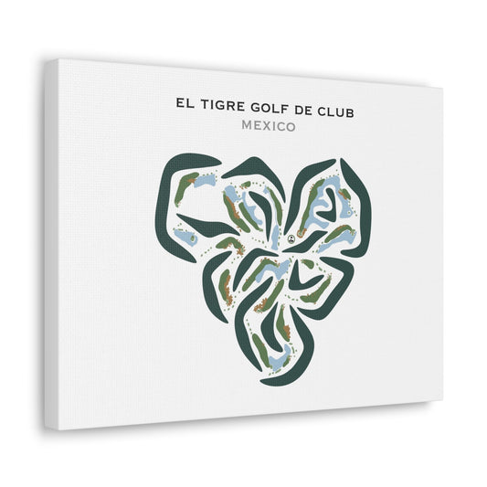 El Tigre Club de Golf, Mexico - Printed Golf Courses