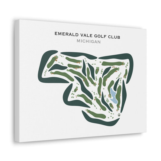 Emerald Vale Golf Club, Michigan - Printed Golf Courses