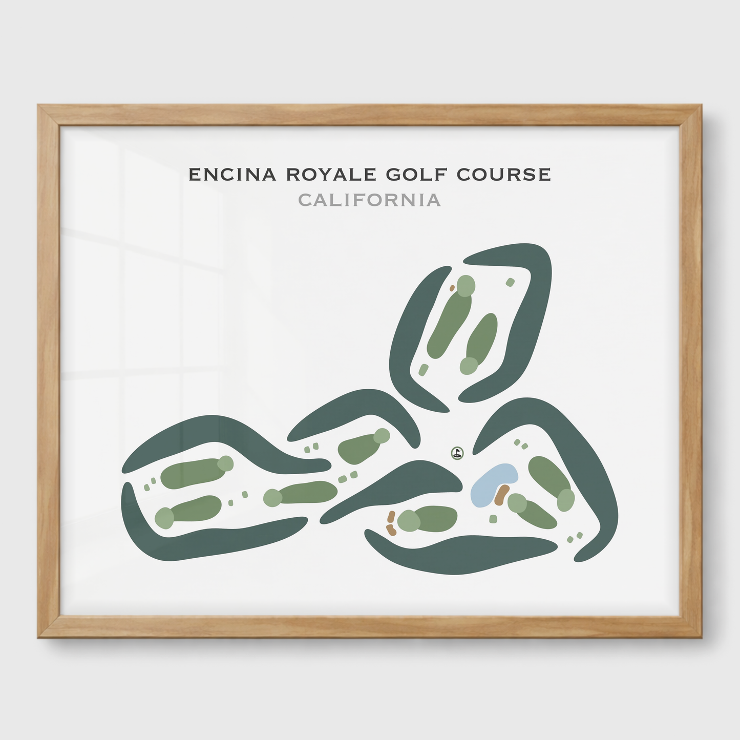 Encina Royale Golf Course, California - Printed Golf Courses