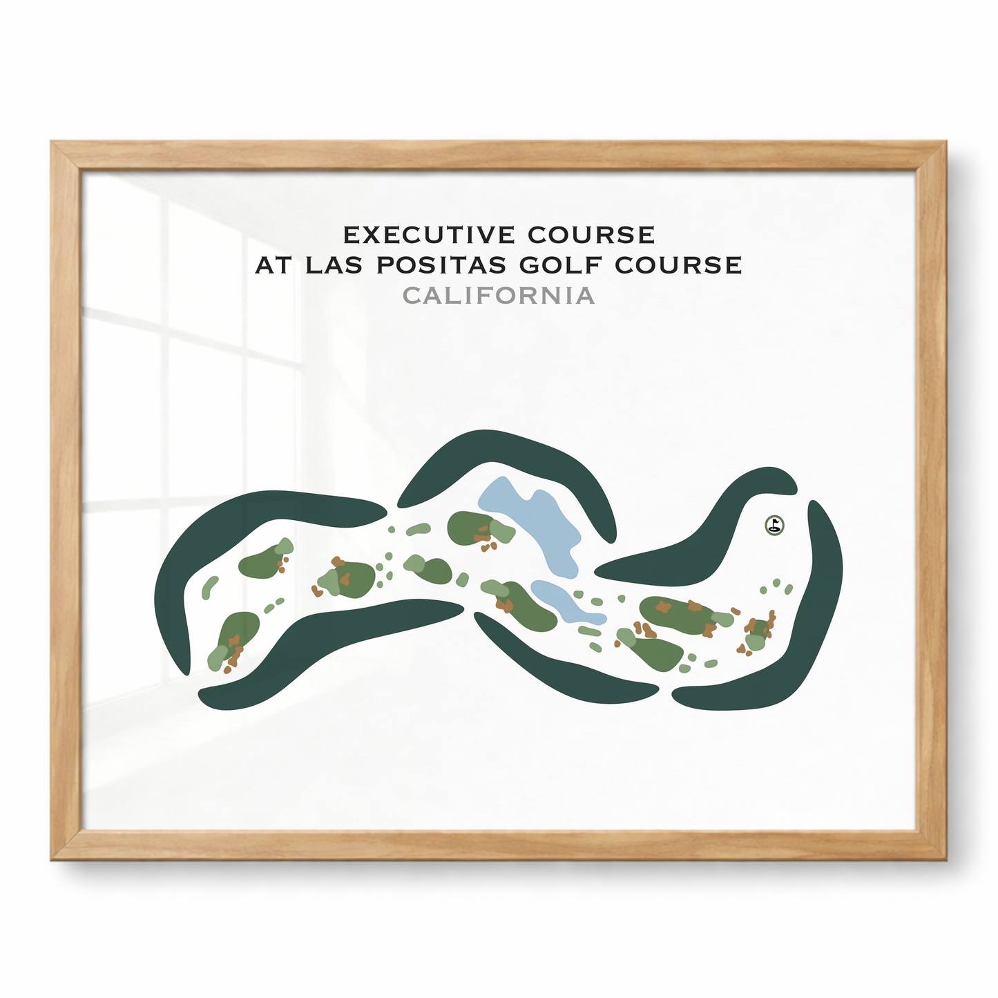 Executive Course at Las Positas Golf Course, California - Printed Golf Courses