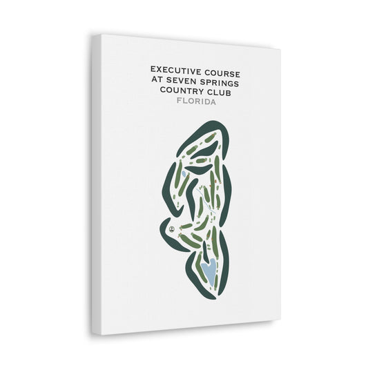 Executive Course at Seven Springs Country Club, Florida - Printed Golf Courses