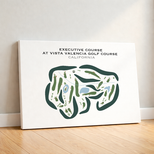 Executive at Vista Valencia Golf Course, California - Printed Golf Courses