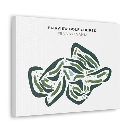 Fairview Golf Course, Pennsylvania - Printed Golf Courses