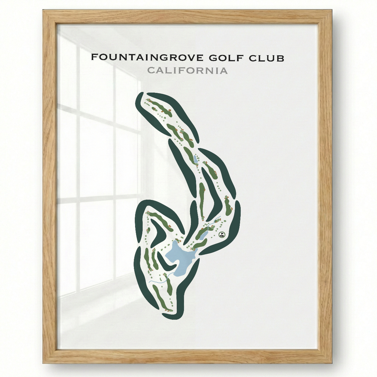Fountaingrove Golf & Athletic Club, California - Printed Golf Courses