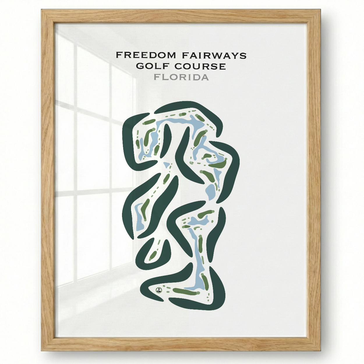 Freedom Fairways Course at Sun City Lakes Golf Club, Arizona - Printed Golf Courses