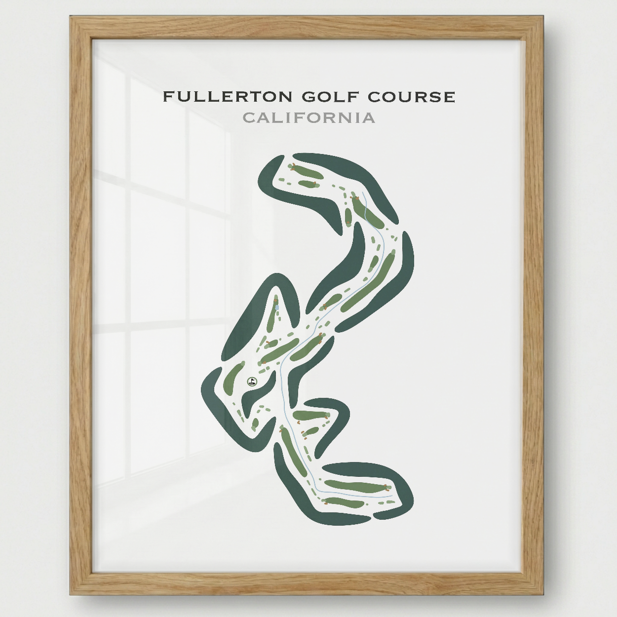 Fullerton Golf Course, California - Printed Golf Courses