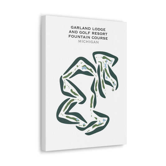 Garland Lodge & Golf Resort - Fountains Course, Michigan - Printed Golf Courses