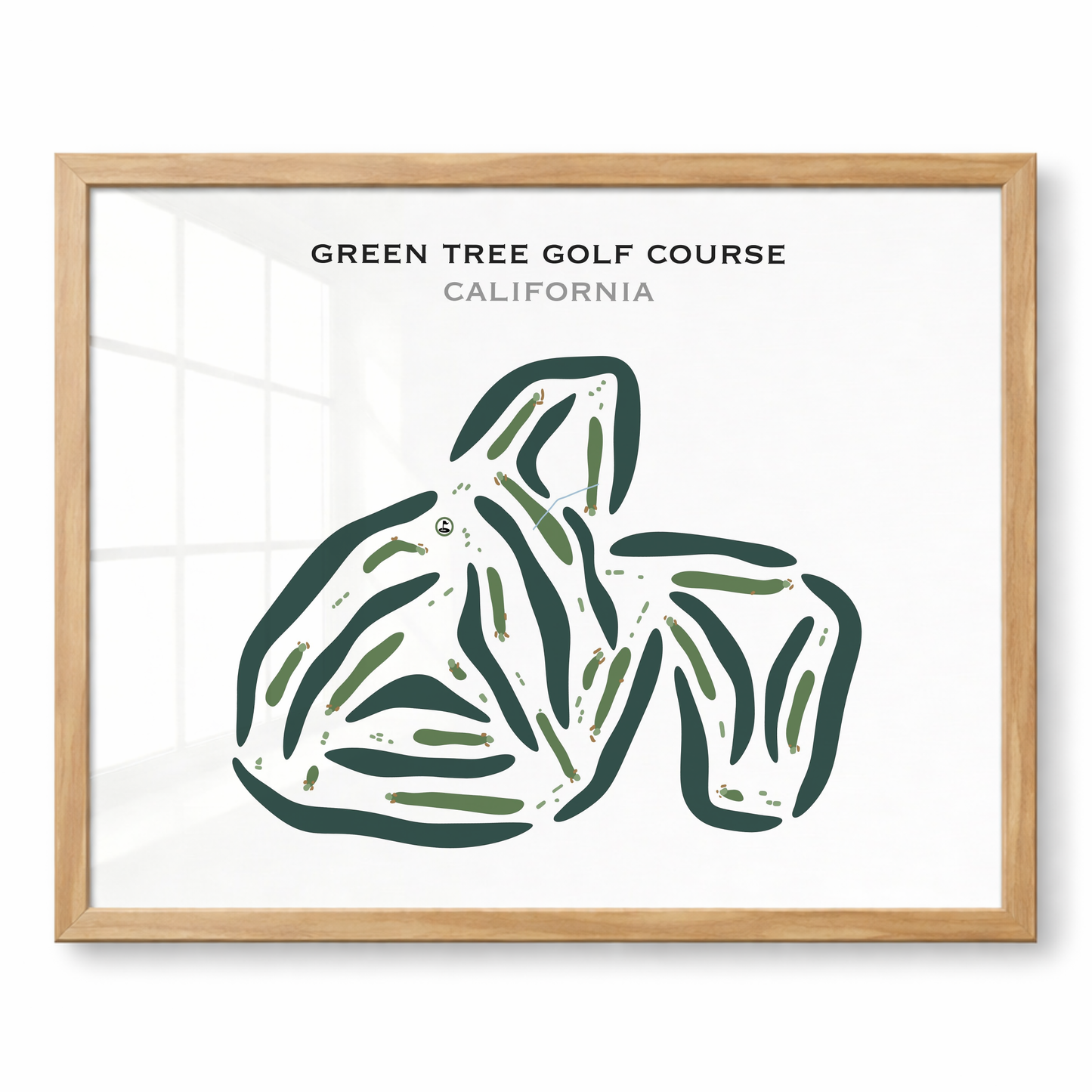 Green Tree Golf Course, California - Printed Golf Courses