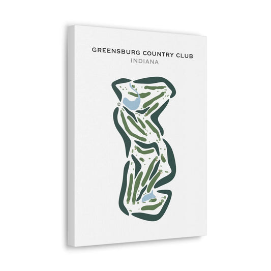 Greensburg Country Club, Indiana - Printed Golf Courses