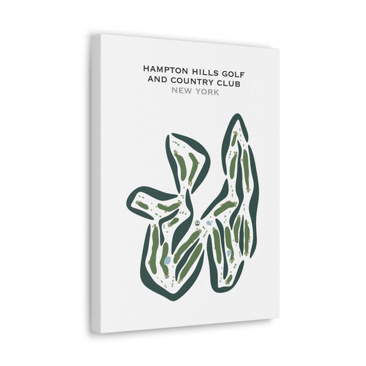 Hampton Hills Golf & Country Club, New York - Printed Golf Courses