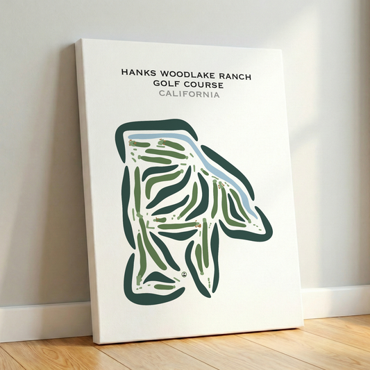 Hanks Woodlake Ranch Golf Course, California - Printed Golf Courses