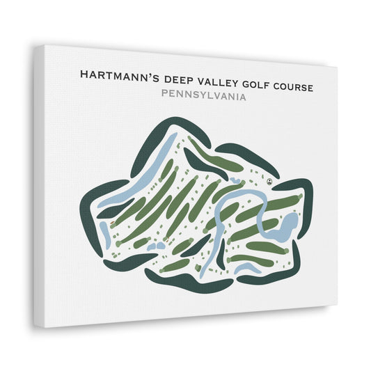 Hartmann's Deep Valley Golf Course, Pennsylvania - Printed Golf Courses
