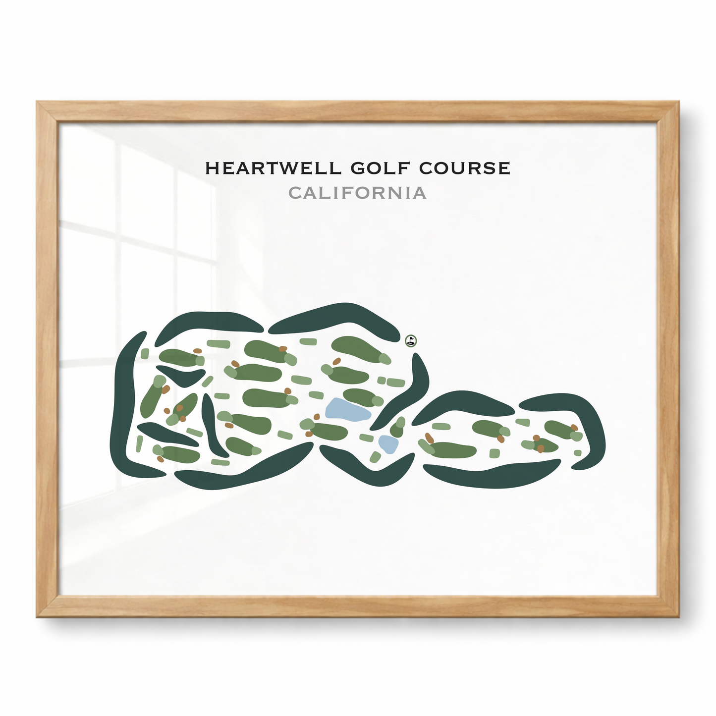 Heartwell Golf Course, California - Printed Golf Courses